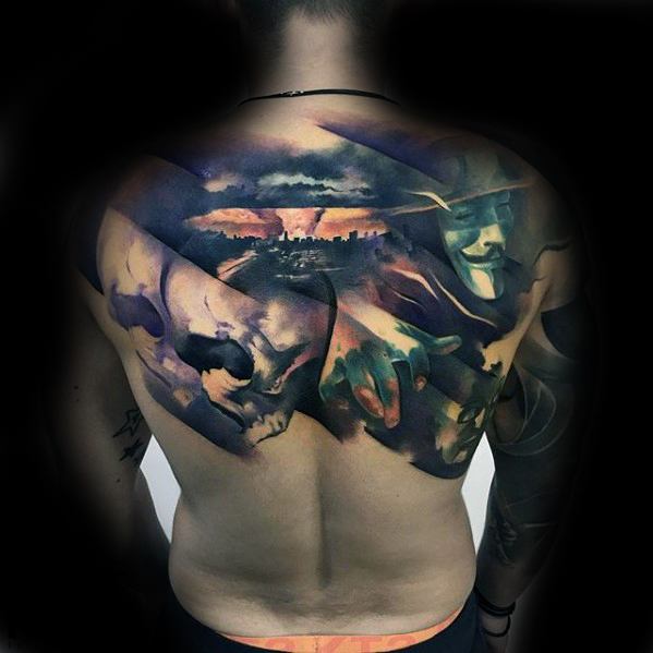 60 Morph Tattoo Designs für Männer - Blended Ink Ideen  