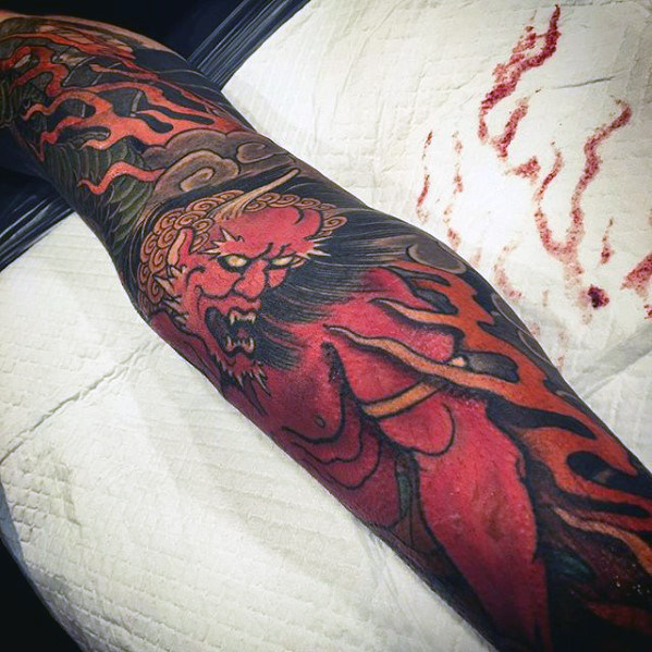 50 japanische Dämon Tattoo Designs für Männer - Oni Ink Ideen  