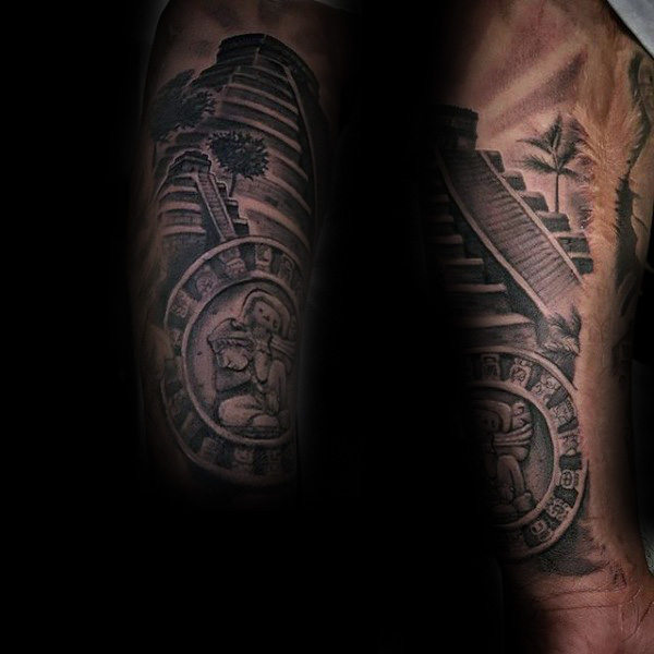 80 Maya Tattoos für Männer - Maskulin Design-Ideen  