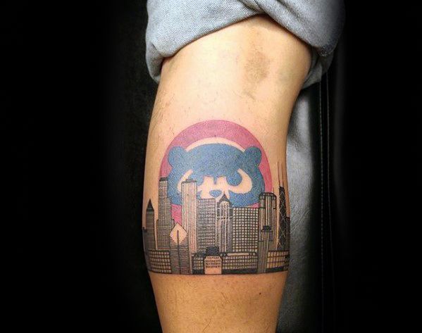 80 Chicago Cubs Tattoo Designs für Männer - Baseball-Ideen  
