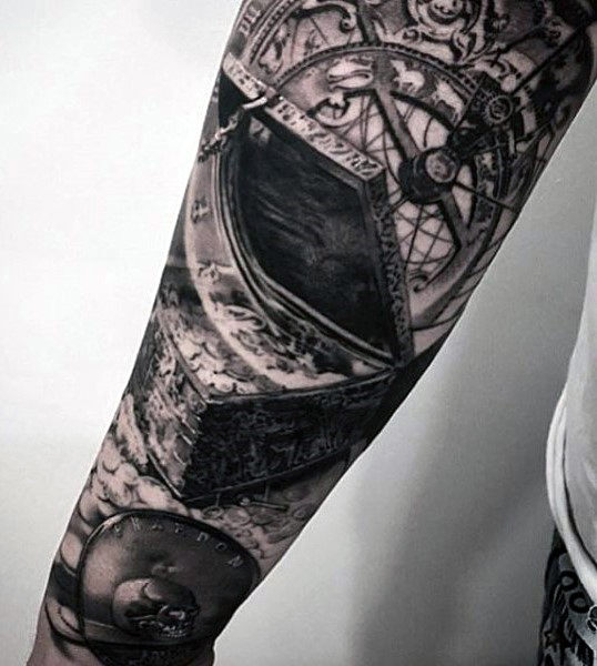 40 Schatztruhe Tattoo Designs für Männer - wertvolle Tinte Ideen  