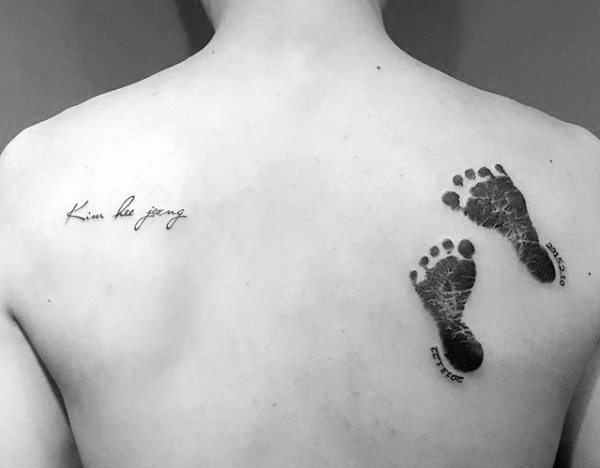 Top 60 besten Footprint Tattoos für Männer - Ink Design-Ideen  