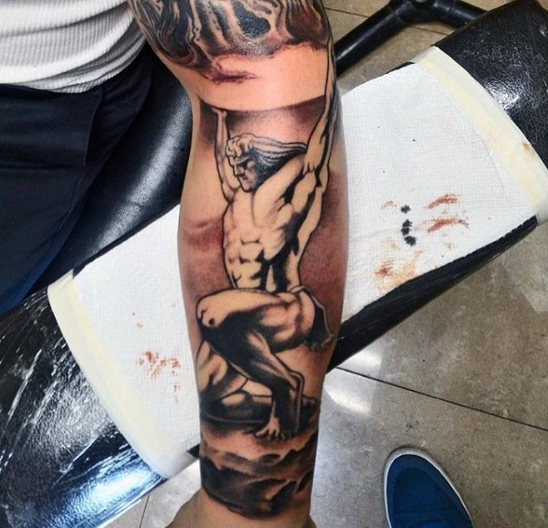 70 Atlas Tattoo Designs für Männer - Manly griechische Tinte Ideen  