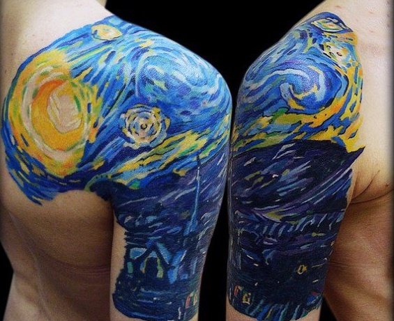 50 Vincent Van Gogh Tattoo-Designs für Männer - künstlerische Ideen  