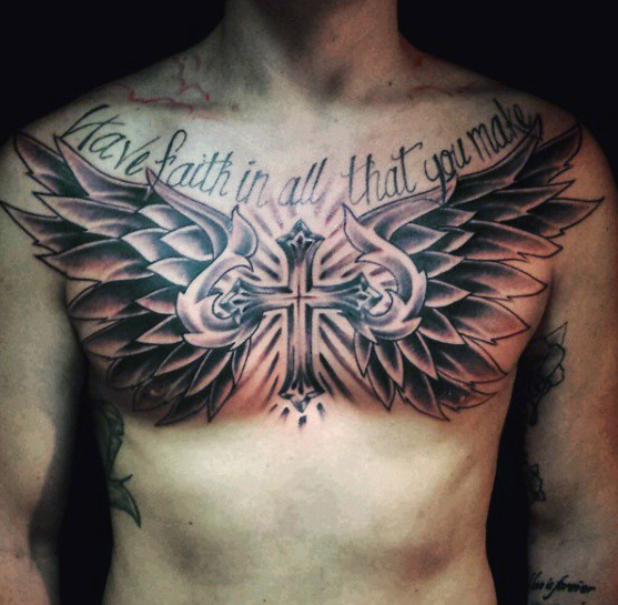 Top 60 Best Cross Tattoos für Männer - ein Symbol für Glauben und Erbe  