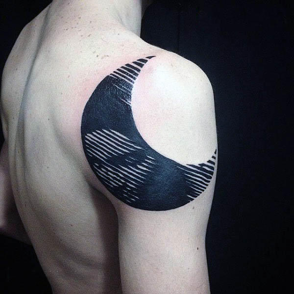 60 Negative Space Tattoo Designs für Männer - Manly Ink Ideen  