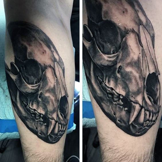 50 Bär Skull Tattoo Designs für Männer - Ursidae Ink Ideen  