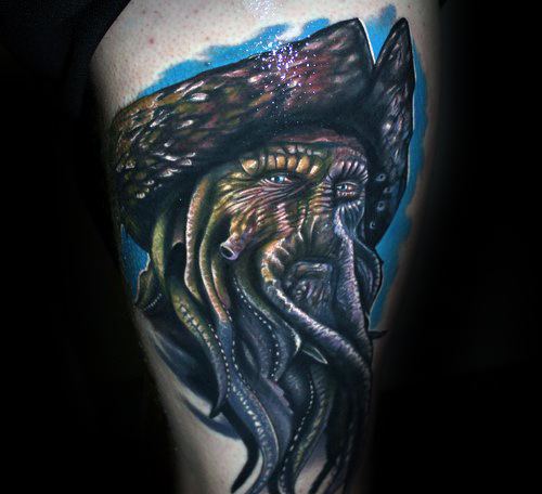 60 Davy Jones Tattoo Designs für Männer - Sailors Devil Ink Ideen  