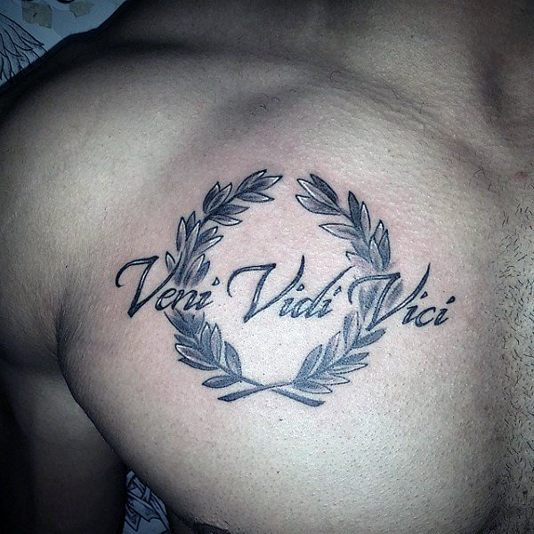 60 Veni Vidi Vici Tattoo Designs für Männer - Julius Caesar Ink Ideen  