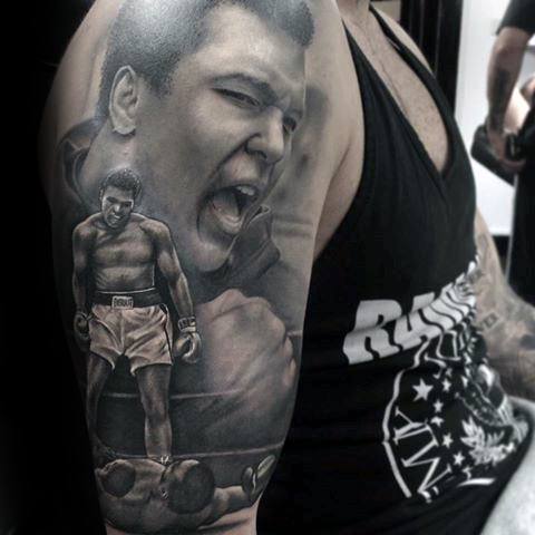 50 Muhammad Ali Tattoo Designs für Männer - Boxing Champion Ink Ideen  