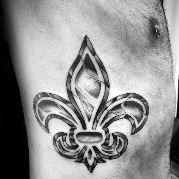 70 Fleur De Lis Tattoo Designs für Männer - stilisierte Lily Ink Ideen  