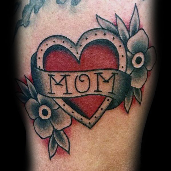 40 traditionelle Mom Tattoo Designs für Männer - Memorial Ideen  