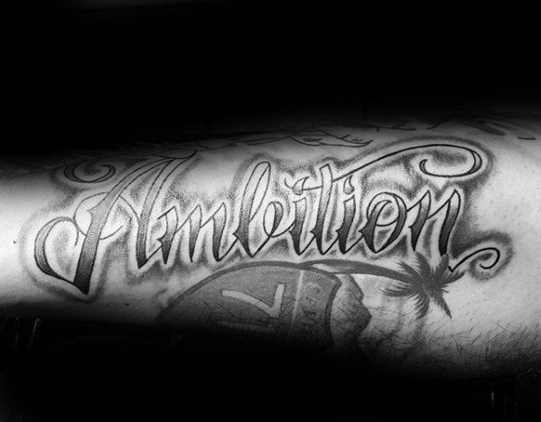 30 Ambition Tattoo Design-Ideen für Männer - Word Ink Ideas  