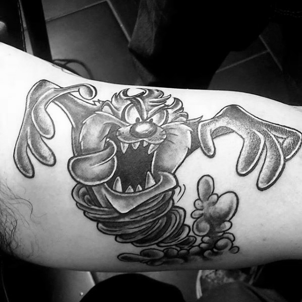 40 Tasmanian Devil Tattoo Designs für Männer - Cartoon Charakter Tinte Ideen  