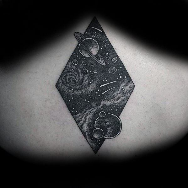 60 Saturn Tattoo Designs für Männer - Planet Ink Ideen  
