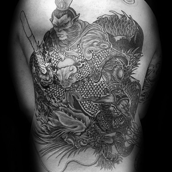 60 Affenkönig Tattoo Designs für Männer - Sun Wukong Ideen  