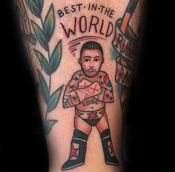 60 Wrestling Tattoos für Männer - WWE Design-Ideen  