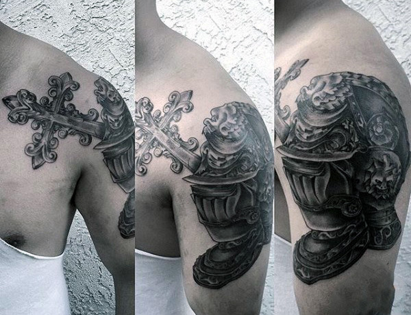 Top 80 besten Ritter Tattoo Designs für Männer - mutige und ehrenwerte Ideen  
