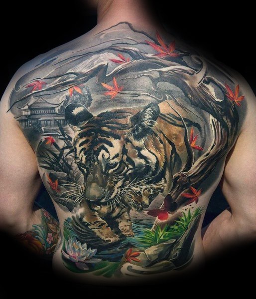 90 Große Tattoos für Männer - Giant Ink Design-Ideen  